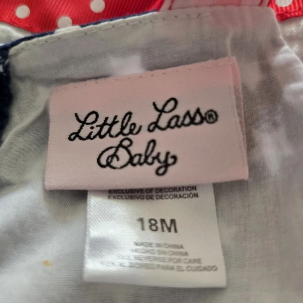 Little Lass Blue and White Sleeveless Sundress